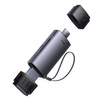 Baseus Lite Series adapter czytnik kart SD/TF USB Typ A/USB Typ C szary (WKQX060113)