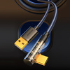 Joyroom kabel USB C kątowy - USB do szybkiego ładowania i transferu danych 3A 1,2 m czarny (S-UC027A6)