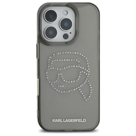 KARL LAGERFELD ETUI HARDCASE DO IPHONE 16 PRO MAX 6.9 KARL HEAD RHINESTONES