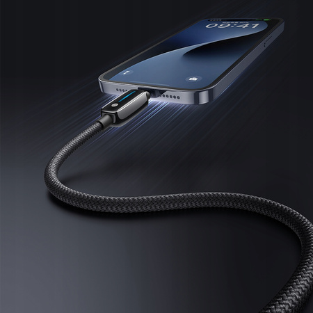 MCDODO ŁADOWARKA KABEL USB-C DO IPHONE LIGHTNING SZYBKIE ŁADOWANIE 1M LED