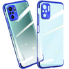 Clear Color case żelowy pokrowiec etui z metaliczną ramką Xiaomi Redmi Note 10 5G / Poco M3 Pro niebieski