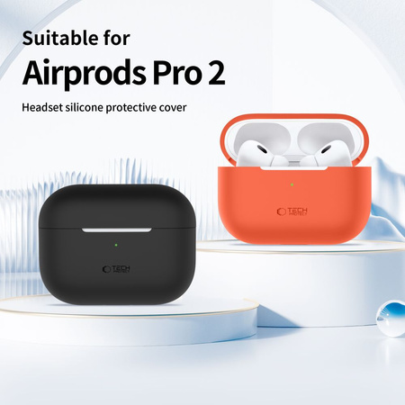 TECH-PROTECT SILICONE ETUI DO AIRPODS PRO 1 2 ELASTYCZNE I TRWAŁE Z OCHRONĄ