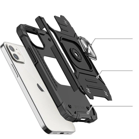 WOZINSKY POKROWIEC RING ARMOR DO IPHONE 14 PLUS PANCERNY MAGNETYCZNY UCHWYT
