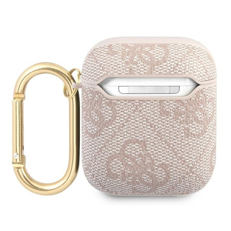 GUESS ETUI DO SŁUCHAWEK AIRPODS 1 2 4G SCRIPT METAL COLLECTION OCHRONNE