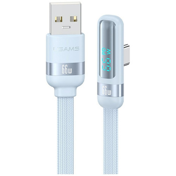 Kabel USAMS US-SJ651 66W USB-A/USB-C     1.2m niebieski
