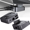 Joyroom podstawka wielofunkcyjny HUB USB Typ C - USB 3.0 / RJ45 / HDMI / USB Typ C / Thunderbolt do MacBook Pro szary (S-H121 Gray)