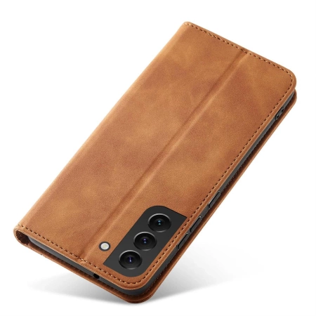 HURTEL ETUI CASE POKROWIEC MAGNETYCZNY DO SAMSUNG GALAXY S23 PLUS BRĄZOWE