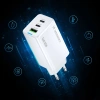 WOZINSKY ŁADOWARKA GAN 65W 2X USB-C DO TELEFONÓW IPHONE MACBOOK Z KABLEM