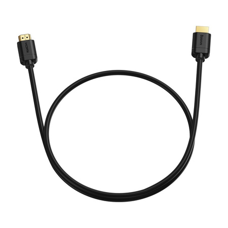 BASEUS KABEL HDMI 2.0 4K 60 HZ 3D HDR 18 GBPS 1 M CZARNY