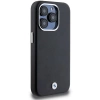 Etui BMW Signature Wrapped Metal MagSafe na iPhone 15 Pro - czarne