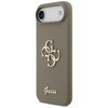 Etui Guess Silicone Big 4G Script do iPhone Air brązowy
