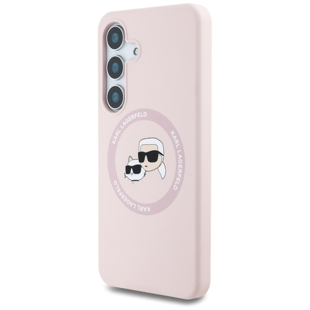 KARL LAGERFELD ETUI SILICONE DOUBLE HEADS DO SAMSUNG GALAXY S25+ POKROWIEC