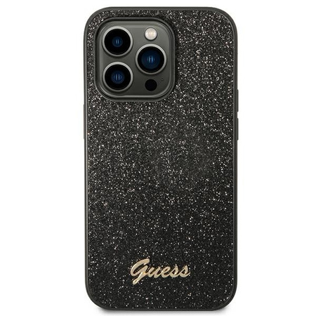 GUESS ETUI HARD CASE DO IPHONE 14 PRO 6,1 GLITTER Z DODATKOWĄ OCHRONĄ