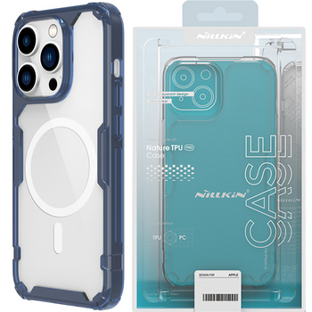 Nillkin Nature Pro Magnetic Case etui iPhone 14 Pro Max magnetyczny pokrowiec MagSafe niebieski