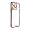 FASHION CASE ETUI DO IPHONE 13 PRO ŻELOWY ZŁOTA RAMKA STYLOWY