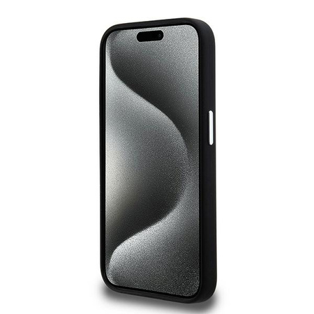 KARL LAGERFELD ETUI SILICONE METAL SCRIPT LOGO DO IPHONE 15 PRO MAX