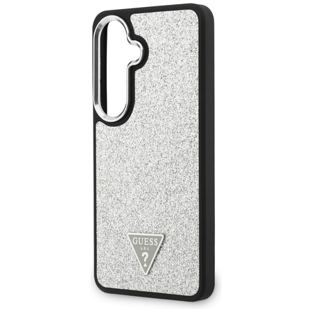 Etui Guess Fixed Glitter Triangle        MagSafe do Samsung Galaxy S26 srebrny