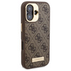 Guess GUHMP16MU4GPRW iPhone 16 Plus 6.7 brązowy/brown hardcase 4G Logo Plate MagSafe