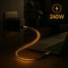 CO2 KABEL USB-C SZYBKIE ŁADOWANIE DO SAMSUNG APPLE USB TYP C PD 5A 240W 3M