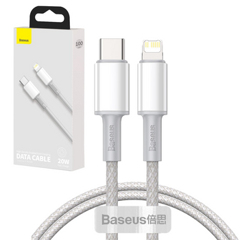 Baseus kabel USB Typ C - Lightning szybkie ładowanie Power Delivery 20 W 1 m biały (CATLGD-02)