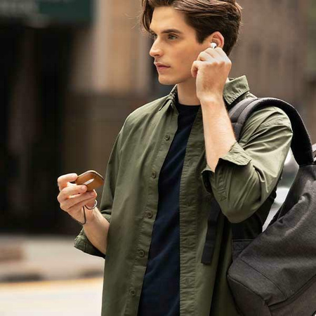 Etui Uniq Terra na AirPods Pro 2 gen. Genuine Leather niebieski/space blue