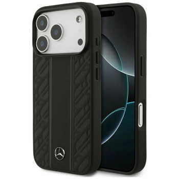 MERCEDES ETUI LEATHER LAUREL LEAVES STRIPES MAGSAFE DO IPHONE 17 PRO