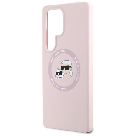 KARL LAGERFELD ETUI SILICONE DOUBLE HEADS AND CIRCLE DO MAGSAFE DO SAMSUNG