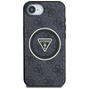GUESS ETUI IML METAL GLITTER 4G CIRCLE TRIANGLE DO MAGSAFE DO IPHONE 16E