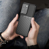 Thunder Case elastyczne pancerne etui pokrowiec Samsung Galaxy S22 Ultra niebieski