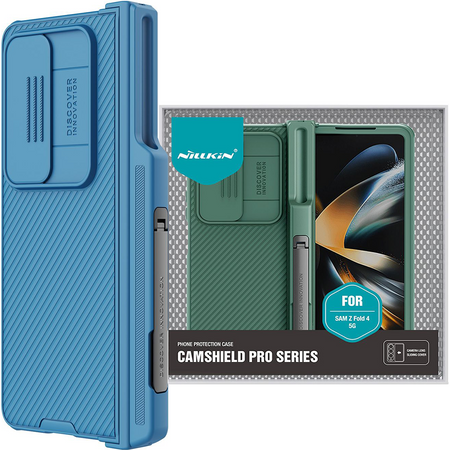 Nillkin CamShield Pro Case (simple) etui Samsung Galaxy Z Fold 4 pokrowiec z osłoną na aparat niebieskie