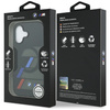 Etui BMW M IML Metal Buttons Tricolor Lines MagSafe do iPhone 17 czarny