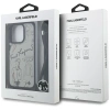 KARL LAGERFELD ETUI CROSSBODY GRAINED PATTERN LOGO DO IPHONE 16 PRO
