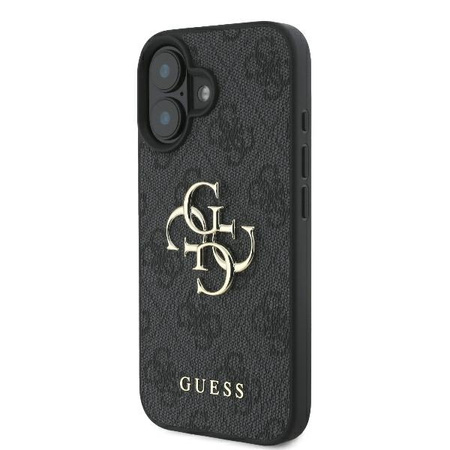 GUESS ETUI HARDCASE DO IPHONE 16 6.1 OCHRONNY POKROWIEC Z DUŻYM LOGO