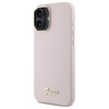 GUESS ETUI SILIKONOWE HARDCASE DO IPHONE 16 PLUS 6.7 Z RAMKĄ LOGO METALOWYM
