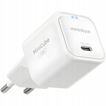 INNOSTYLE SZYBKA ŁADOWARKA KOSTKA USB-C 33W USB TYP C GAN II DO SAMSUNG LED