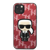 Etui Karl Lagerfeld KLHCP13SPMNIKPI na iPhone 13 mini hardcase - czerwone Monogram Ikonik Patch