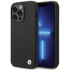 BMW ETUI SILIKONOWE DO IPHONE 15 PRO MAX 6.7 BMHCP15XSILBK Z LOGO METALOWYM