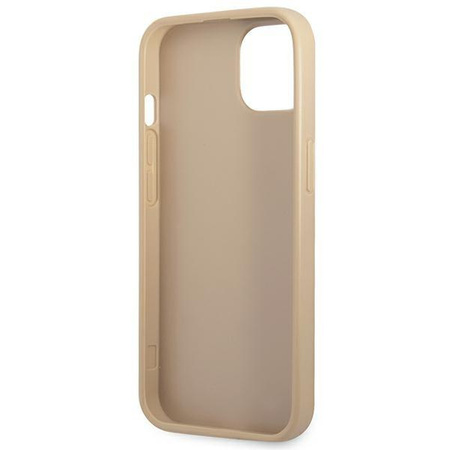 Guess GUHCP14SPSATLE iPhone 14 6,1" beżowy/beige hardcase SaffianoTriangle Logo