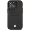 Etui BMW BMHCP14L22RSEPK na iPhone 14 Pro - czarne Leather Card Slot