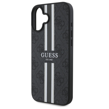 GUESS ETUI HARDCASE 4G PRINTED STRIPES DO MAGSAFE DO IPHONE 16 6.1