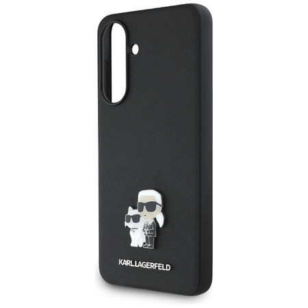 KARL LAGERFELD ETUI DO SAMSUNG GALAXY A36 SAFFIANO Z METALOWYM LOGO K&C