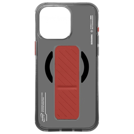 Skinarma etui Axon iPhone 16 Pro Max 6.9 Magnetic Charging + Grip Stand czarny/black