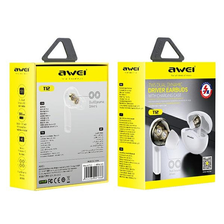 AWEI SŁUCHAWKI SPORTOWE BLUETOOTH T12TWS DO TELEFONÓW IPHONE ANDROID