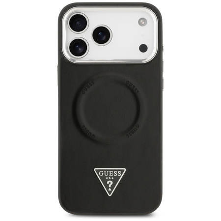 Etui Guess Triangle Logo MagSafe do      iPhone 17 Pro Max czarny