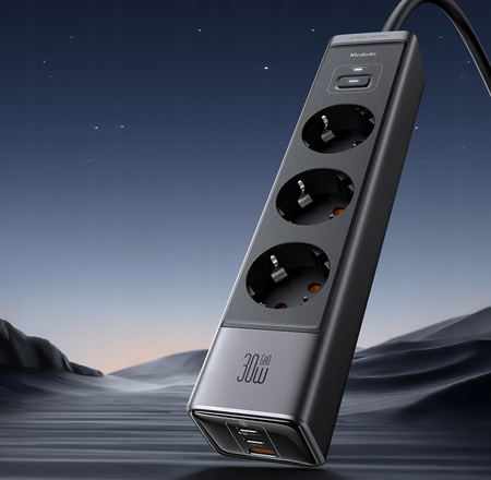 MCDODO ŁADOWARKA SIECIOWA LISTWA ZASILAJĄCA GAN TYP C 6X USB-C USB AC 1,5M