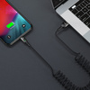 MCDODO KABEL USB-C SPIRALNY SPRĘŻYNOWY SZYBKIE ŁADOWANIE USB TYP C LED 2M