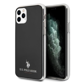 Etui U.S. Polo Assn. Shiny na iPhone 11 Pro Max - czarne Shiny