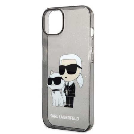 Karl Lagerfeld KLHCP14MHNKCTGK iPhone 14 Plus 6,7" czarny/black hardcase Gliter Karl&Choupette