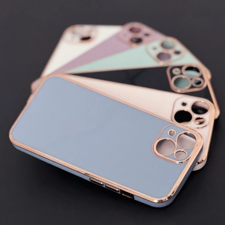 HURTEL ETUI DO IPHONE 13 PRO LIGHTING COLOR CASE ZE ZŁOTĄ RAMKĄ ELASTYCZNE