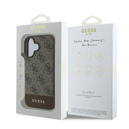 GUESS POKROWIEC HARDCASE DO IPHONE 16 PLUS 6.7 Z LOGO BOTTOM STRIPE